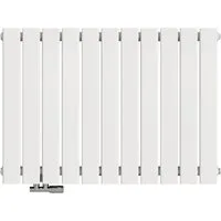 EMKE Heizkörper Flach Horizontal 63cm - Eleganter Design Paneelheizkörper in Weiß, ideal für effiziente Wärmeverteilung in Innenräumen, Maße: 85 cm x 63 cm, wassergeführt und wandmontierbar.