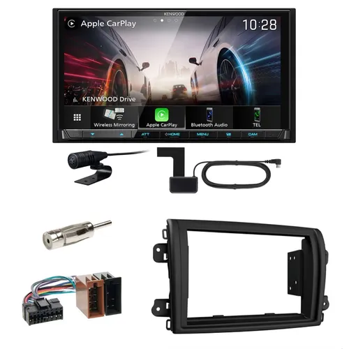 Kenwood DMX8021DABS Android Auto CarPlay Einbauset für Fiat Ducato ab 2022