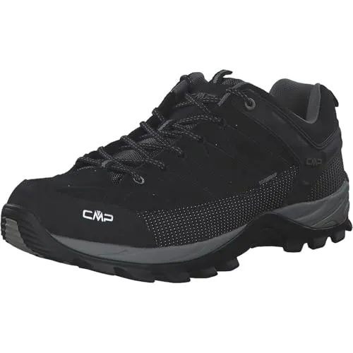 CMP Rigel Low Trekking Shoes WP nero-grey 39 - Wasserdichte Wanderschuhe mit sportlichem Design und optimalem Halt, ideal für lange Trekkingtouren und Outdoor-Abenteuer.