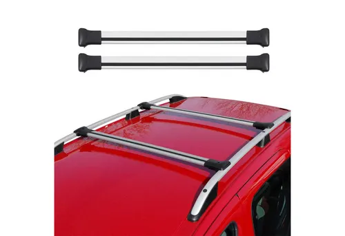 OMAC Dachträger Gepäckträger für Opel Vivaro 2014-2024 - Dachgepäckträger aus leichtem, wasserbeständigem Aluminium mit aerodynamischem Design, ideal für Fahrrad- und Skiträger. Abnehmbar und multifunktional, perfekt für jedes Abenteuer!