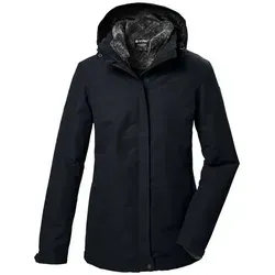 killtec Damen 3 in 1 Funktionsjacke KOW 303 WMN JCKT - Funktionsjacke mit 3-in-1-Funktion, wasserdicht und atmungsaktiv, inklusive einzippbarer Fleecejacke – ideal für alle Outdoor-Abenteuer.