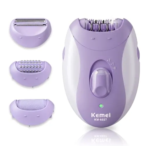KEMEI 4-in-1 Epilierer Set für Damen mit LED Licht