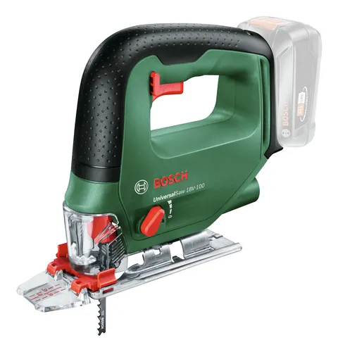 Bosch Home and Garden UniversalSaw 18-100 - Akku-Stichsäge ohne Akku, kabellos und vielseitig für Heimwerkerprojekte mit 100 mm Schnitttiefe