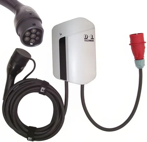 Wallbox 11kW mobile Ladestation mit 7m Typ 2 Ladekabel