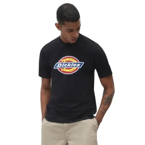 Dickies Men's Icon Logo Tee T-Shirt, Multicolor, L - T-Shirts für Herren, aus weicher, atmungsaktiver Jersey Baumwolle mit ikonischem Dickies Logo für lässigen Stil und hohen Tragekomfort.