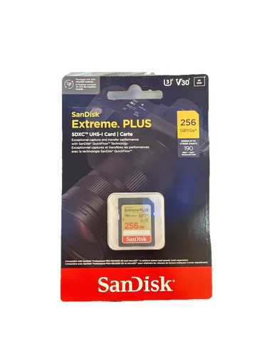 Produktbild SanDisk Extreme PLUS 256 GB SDXC Speicherkarte