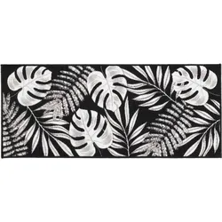 Rutschfester Teppich DARCY, 50 x 120 cm - Teppich in Schwarz, rutschfeste Unterlage für Sicherheit und Komfort, ideal für jeden Raum im Haus.