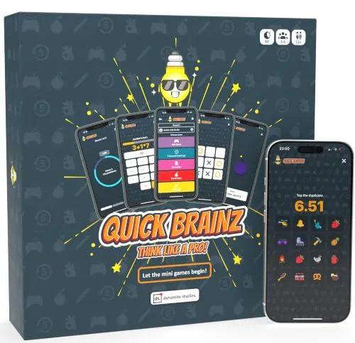 Denkprofi – Das Brettspiel mit App, interaktives Quiz-, Wissens- und Familienspiel, Gesellschaftsspiel für 3-6 Personen