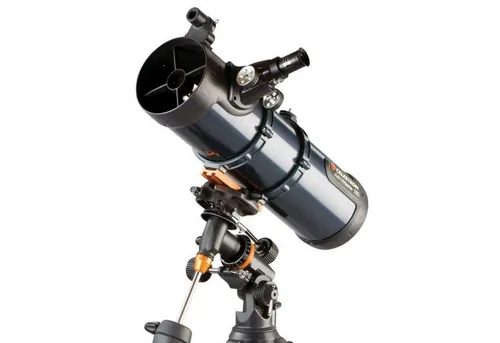 Celestron Teleskop N 130/650 Astromaster EQ - Teleskop mit 130mm Öffnung und hochwertiger Optik, ideal für Astronomie und Naturbeobachtungen. Stabiler Stahlrohrstativ und parallektische Montierung für präzise Beobachtungen.