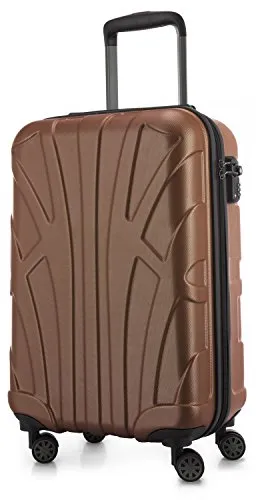 suitline Handgepäck Hartschalen-Koffer 55 cm - Koffer für jede Airline, 100% ABS Hartschale für hohe Stabilität und Robustheit, ideal für Wochenendausflüge und Geschäftsreisen, mit TSA-Zahlenschloss für mehr Sicherheit.