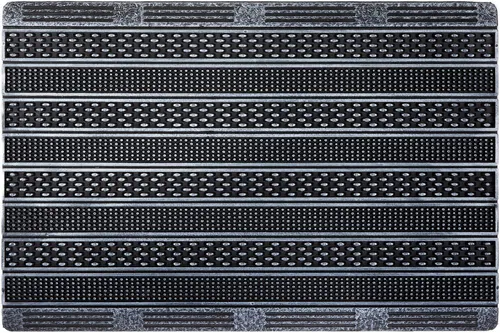 ASTRA Fußmatte Rubic329, rechteckig, Höhe: 8 mm, Gummi Fussmatte mit Rillen, rutschfest