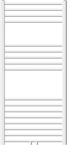 ECD Germany Badheizkörper 600 x 1200 mm - Weiß - Handtuchwärmer mit klassischem Design, ideal für Badezimmer. Funktioniert auch als Handtrockner und sorgt für angenehme Wärme. Inklusive Montagematerial für einfache Installation.