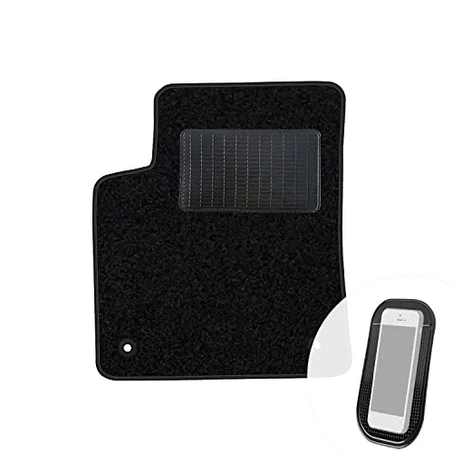 moto-MOLTICO Fahrer Fußmatte Auto Velours Fahrerseite Autoteppiche Schwarz Fahrermatte 1-teilig passend für Opel Crossland X ab 2017