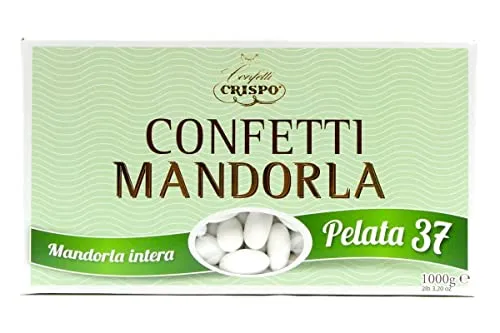 CONFETTI CRISPO | Mandorla Classica | PELATA 37 | Bianco | 1 Kg