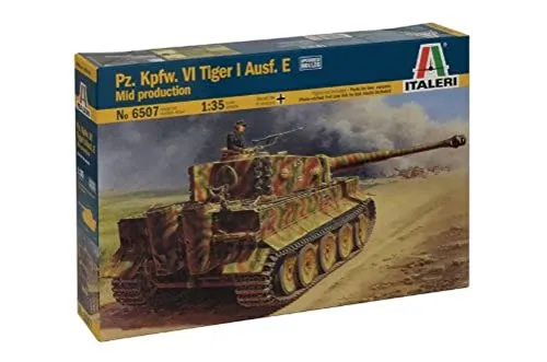 Italeri 510006507 - 1:35 IT WW2 Panzerkampfwagen VI Tiger I Ausführung E, detailreiches Plastikmodell für Sammler und Modellbau-Enthusiasten