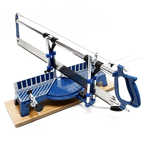 Wiltec Gehrungssäge 550 mm - präzise Handsäge für Holzarbeiten - Gehrungssäge für exakte Schnitte von −45° bis +45°, mit stabiler Basis und maximaler Schnitthöhe von 120 mm – ideal für Handwerker und Heimwerker.