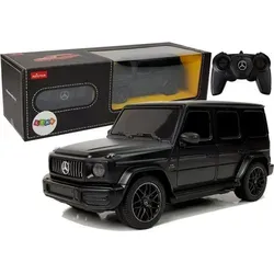 Funkgesteuertes Mercedes AMG G63 1:24 Schwarz - Erleben Sie das ferngesteuerte Mercedes AMG G63 RC-Auto im Maßstab 1:24! Ideal für Kinder ab 6 Jahren, fördert es Geschicklichkeit und Koordination. Mit realistischer Nachbildung, 10 m Reichweite und stoßgedämpfter Aufhängung – Spaß garantiert!