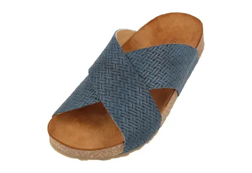 Haflinger Bio Mio Sommer Sandale aus Leder - Wanderschuhe aus echtem Leder mit Kork-Latex-Fußbett für besten Komfort und Atmungsaktivität, ideal für Sommerausflüge.