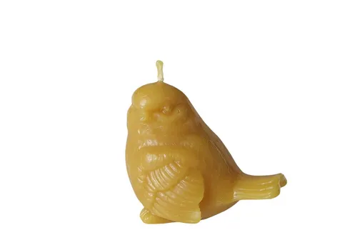 Aspinaworld Formkerze Vogel Kerze 6 cm – Kerze aus Bienenwachs