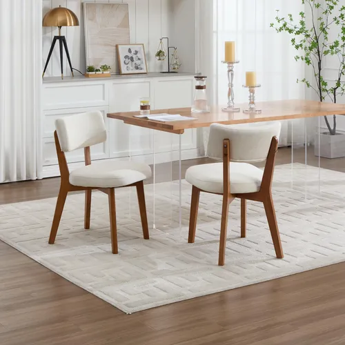 MODFU 2-teiliges Esszimmerstuhl-Set mit Relaxsessel