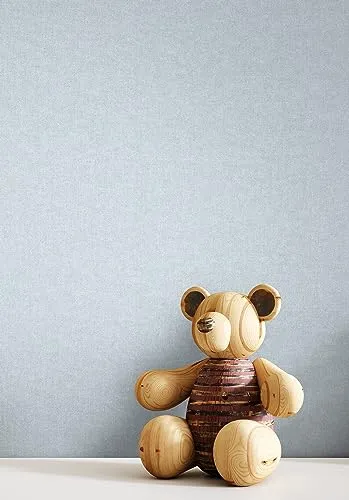 Newroom Tapete Blau Vliestapete Unifarbe - Universal Modern Blaugrau Struktur Leinen Optik Einfarbig Uni Leinenstruktur Stoffstruktur inkl. Tapezier-Ratgeber