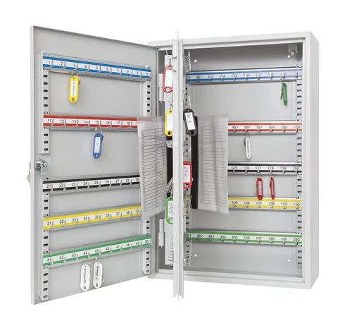 WEDO Schlüsselschrank für 200 Schlüssel, lichtgrau - Praktischer Schlüsselschrank für bis zu 200 Schlüssel, ideal für Büros und Organisationen, sorgt für Ordnung und Sicherheit.