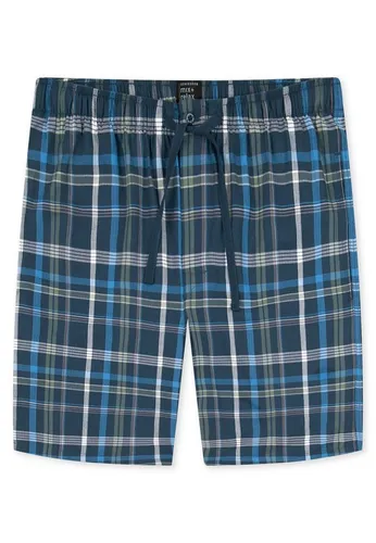 Schiesser Herren Kurze Schlafhose-Mix + Relax Pyjamaunterteil, Indigo - Schlafanzughosen für Herren, aus 100% Organic Cotton für höchsten Tragekomfort und umweltfreundliche Entspannung.