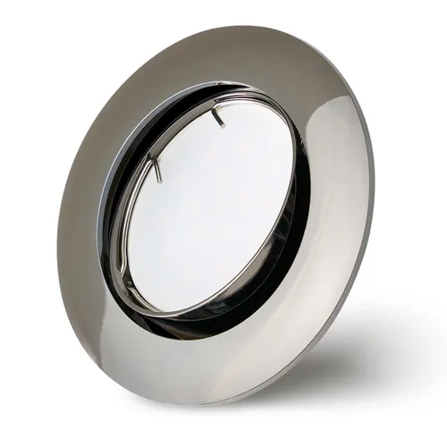 Set Einbaustrahler gunmetal Ø68mm Lochbohrung mit LED Modul 5 Watt 400 Lumen Warmweiß 2700K ultra flach 30mm schwenkbar