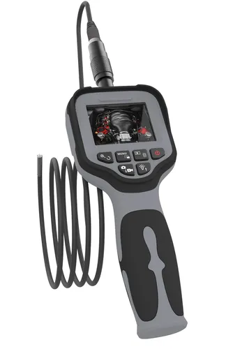 Endoskopkamera mit 6-fachem Zoom - Ortungsgeräte mit Schwanenhals, 6 dimmbaren LEDs und wasserdichter IP67 Kamera für präzise Inspektionen in schwer zugänglichen Bereichen.