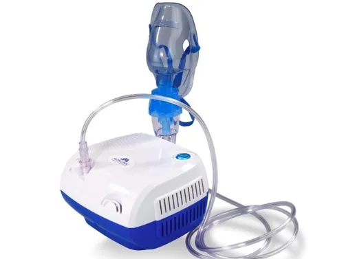 Mobiclinic® Kompressor-Nebulizer Neb-2 - Elektrischer Inhalator für Erwachsene und Kinder, inkl. Masken und Transporttasche, ideal zur effektiven Behandlung von Atemwegserkrankungen.
