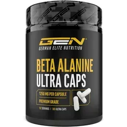 Beta Alanin Ultra Caps - 365 Kapseln - Sportnahrung mit 2500 mg Beta Alanin pro Tagesportion, ideal für Athleten und Fitness-Enthusiasten, die ihr Training unterstützen möchten. Frei von Laktose und Gluten, praktische Kapselform für einfache Dosierung.