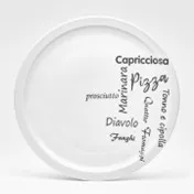 Pizzateller ITALIA D 30 cm weiß in weiß von Sonstige