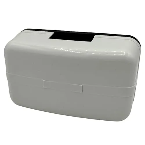 RASMACOR | Kabelgebundene Türklingel Manuelles Ding Dong-Glockenspiel | Mechanisches Verkabeltes Türklingel-Ding Dong | 230 V 20 W 85 dB | Weiß | 135 x 80 x 50 mm