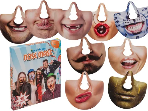 Out of the Blue Verkleidungsmaske Party-Foto-Verkleidung Nasenmasken, 15 Stück
