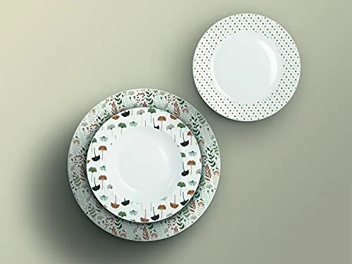 H&H Tafelservice Ala 18-teilig, Ginko, Porzellan von H&H