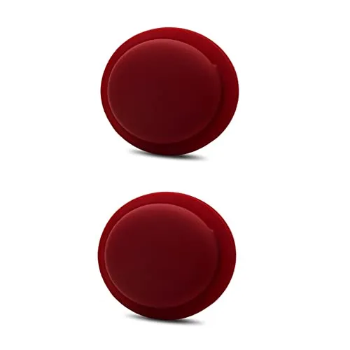 CoverKingz [2er Pack] Silikonhülle kompatibel mit AirTags 2021 klebend – Air Tag Selbstklebende Hülle - Klebehalterung – Airtag Aufkleber – Silikon Case Halterung Weinrot