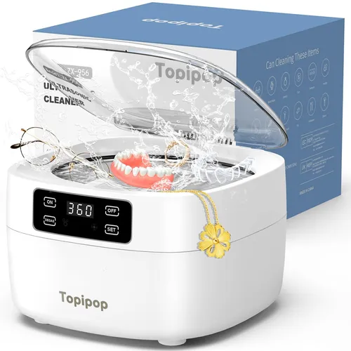 Topipop Ultraschallreinigungsgerät 750 ml Edelstahl von Topipop