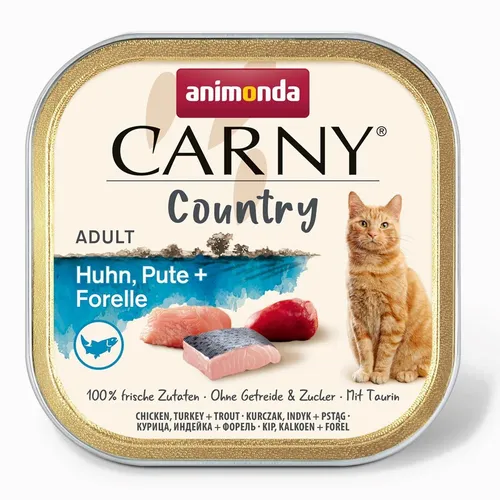 ANIMONDA Carny Country Chicken, Truthahn + Forelle – Nassfutter fü 4017721838450