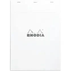Rhodia 18201C - Packung mit 5 karierten Notizblöcken DIN A4 - Notizbuch für Manager: 5 geheftete Blöcke mit 80 mikroperforierten Blättern, ideal für Notizen und Meetings, umweltfreundlich und in Frankreich hergestellt.