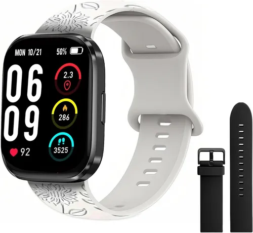 Vtkp Smartwatch Damen Herren Fitnessuhr Herzfrequenz Schlafmonitor IP68