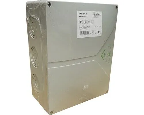 Spelsberg Feuchtraum Verbindungsdose 250x200x115 mm grau - Sonstige Elektroinstallationsartikel, ideal für sichere Elektroinstallationen in Feuchträumen dank IP65 Schutz und robustem Polyethylen. Flexibel und platzsparend mit 14 Kabeleinführungen.