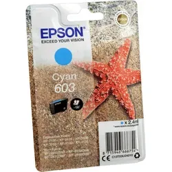 Original Epson C13T 03U24010 603 Tintenpatrone cyan - Hohe Farbbrillanz, für bis zu 130 Seiten und ideal für Epson Expression Home XP-2100