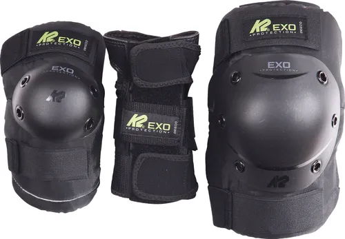 K2 Schoner EXO ADULT PAD SET - Protektoren-Set für umfassenden Schutz von Handgelenken, Ellbogen und Knien, ideal für aktive Sportler und Freizeitliebhaber.