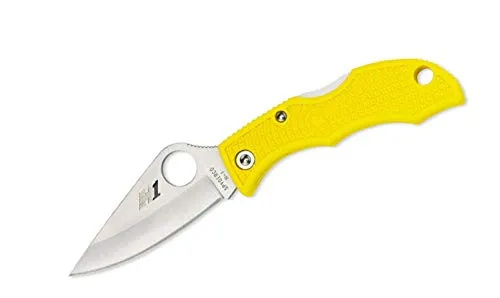 Spyderco Unisex – Erwachsene Taschenmesser Ladybug Salt Yellow, gelb, 11.1