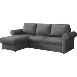 MIRJAN24 Ecksofa Venis mit Schlaffunktion - Ecksofa Venis in L-Form mit Bettkasten und praktischer Schlaffunktion, ideal für Wohnzimmer. Universell montierbar und inklusive bequemer Kissen für optimalen Sitzkomfort.