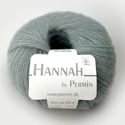 Hannah by Permin – Strickgarn aus Merinowolle, Seide & Kaschmir (04 hellgrün)