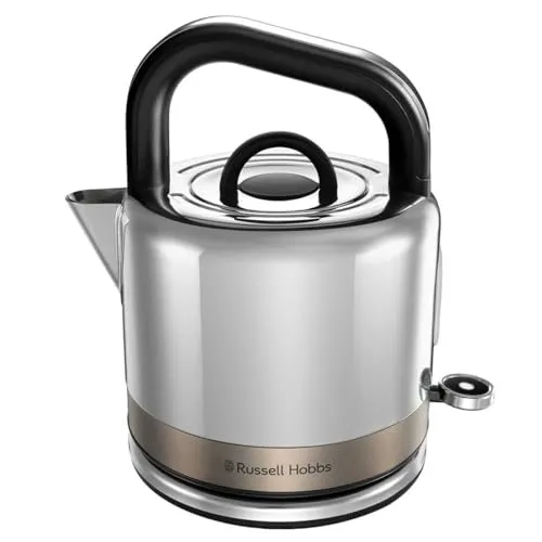 RUSSELL HOBBS 26422-70 Wasserkocher - Silber, 1,5 l - Wasserkocher in elegantem Design mit 1,5 l Fassungsvermögen, kocht 1 Tasse in nur 58 Sekunden und spart bis zu 64 % Energie. Ideal für große Haushalte!