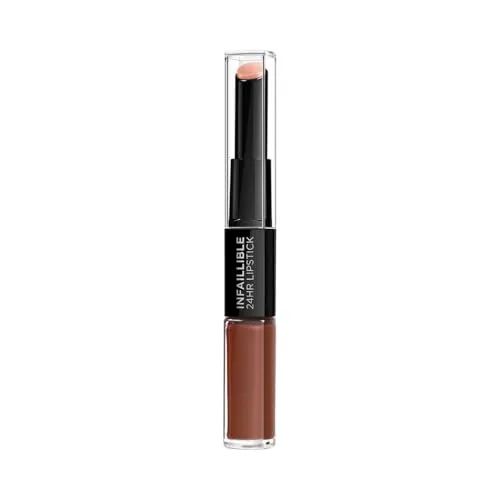 L'Oréal Paris Lippenstift Infaillible X3 Perpetual Brown 117 - Langanhaltender Lippenstift mit Hyaluron-Gel für 24h Feuchtigkeit, intensive Pigmentierung und samtig-weiche Lippen - ideal für einen verführerischen Look.