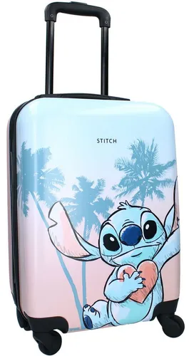 Disney Kinderkoffer Stitch Trolley – Leichter Handgepäck Koffer für Kinder - Handgepäck-Koffer mit 32 l Volumen, 360° Rollen und kinderfreundlichem Design. Ideal für kleine Reisende ab 4 Jahren.
