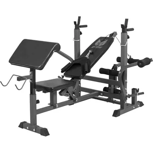 GYRONETICS Multifunktionale Hantelbank - Verstellbar für Krafttraining - Stationen & Hantelbänke, maximale Benutzer- und Trainingsgewicht von 280 kg für intensives Krafttraining.